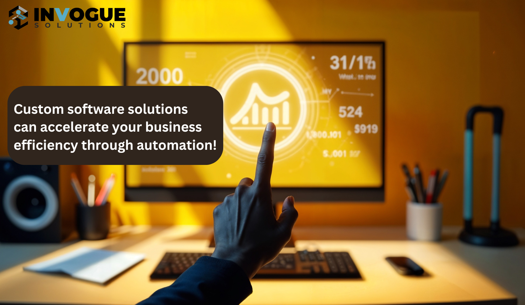 Custom software solutions can accelerate your business efficiency through automation.