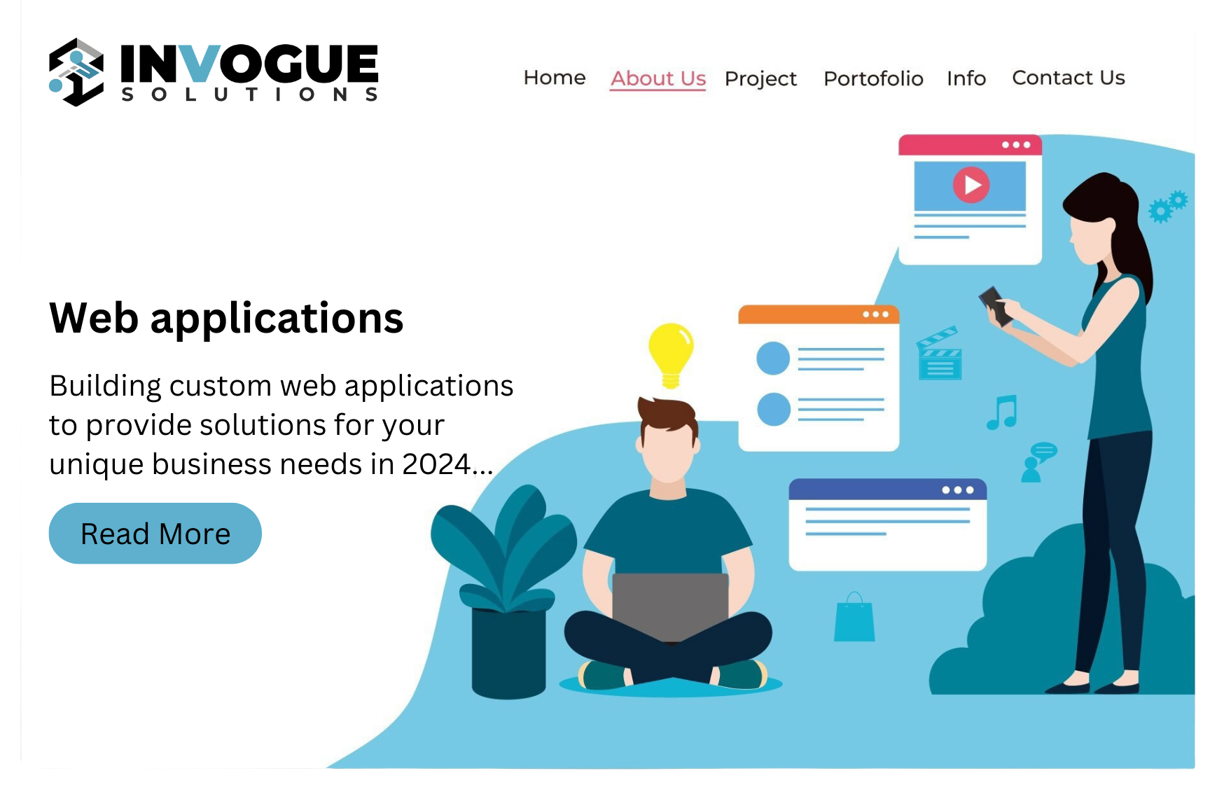 Building custom web applications to provide solutions for your unique business needs in 2024.