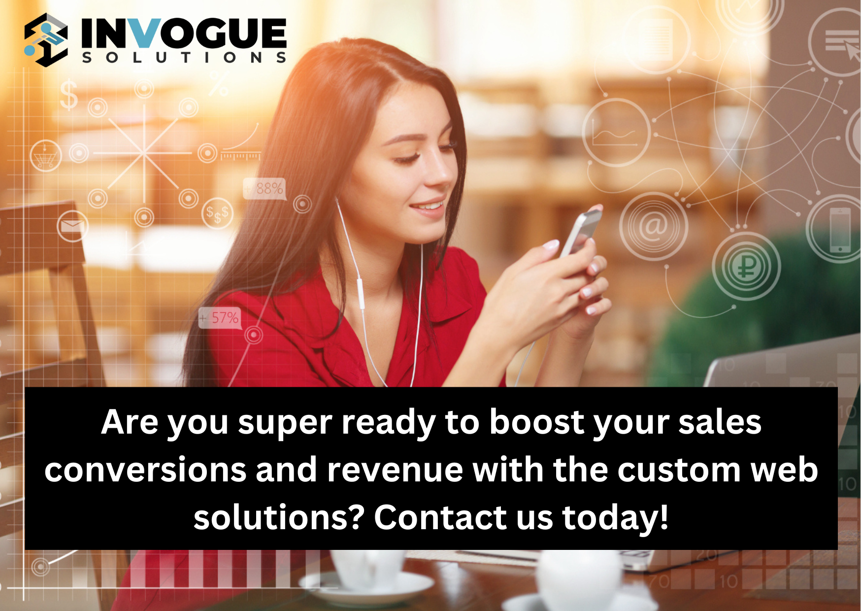 Are you super ready to boost your sales conversions and revenue with the custom web solutions Contact us today.