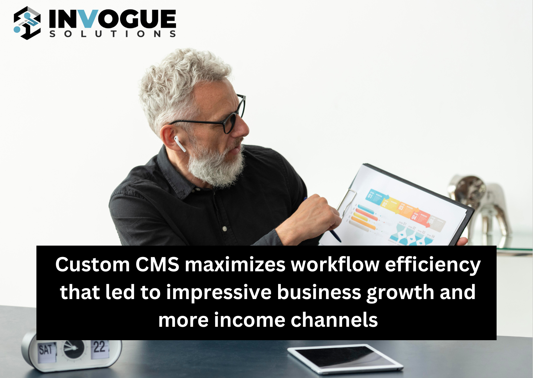 Custom CMS maximizes workflow efficiency that led to impressive business growth and more income channels